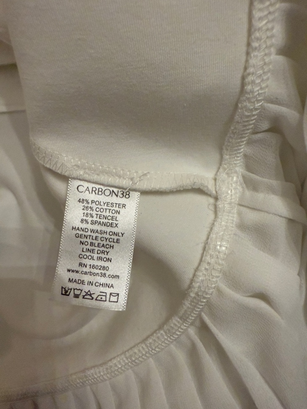 Sleeveless White Pleated-Hem Dress with Belt Carbon38 - Picture 8 of 10